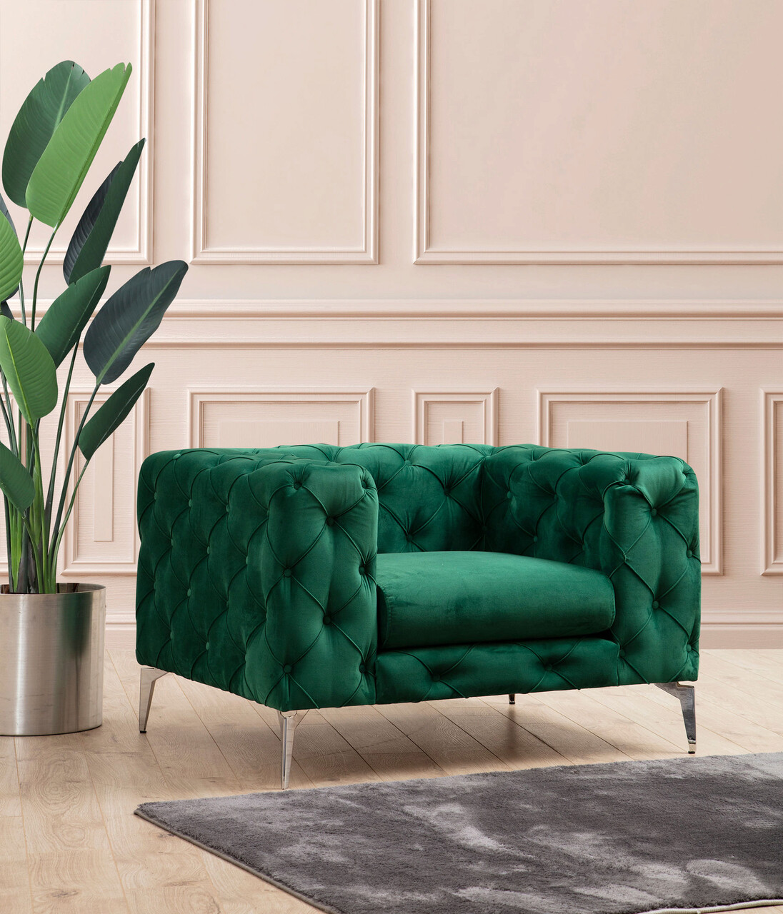 Fotoliu, Atelier del Sofa, 569HLN1516, Verde - imagine 5